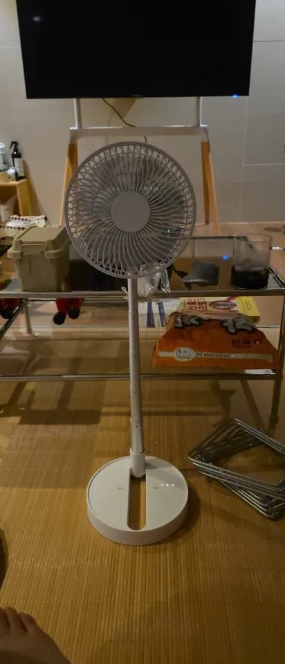 Customer photo review of Foldable USB Rechargeable Fan with Four Speeds and Timer