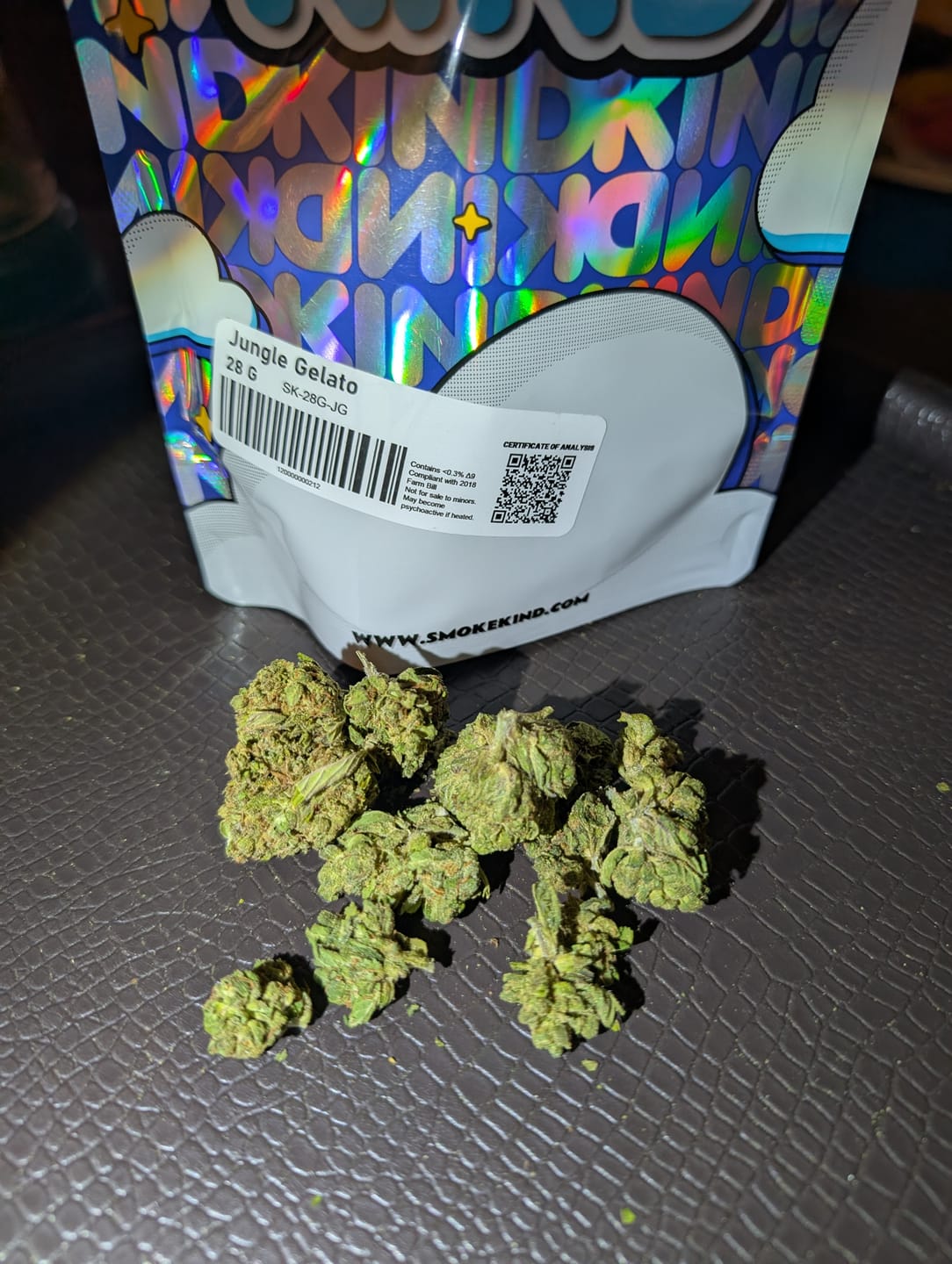 Customer photo review of Jungle Gelato - 28 Grams - Indica