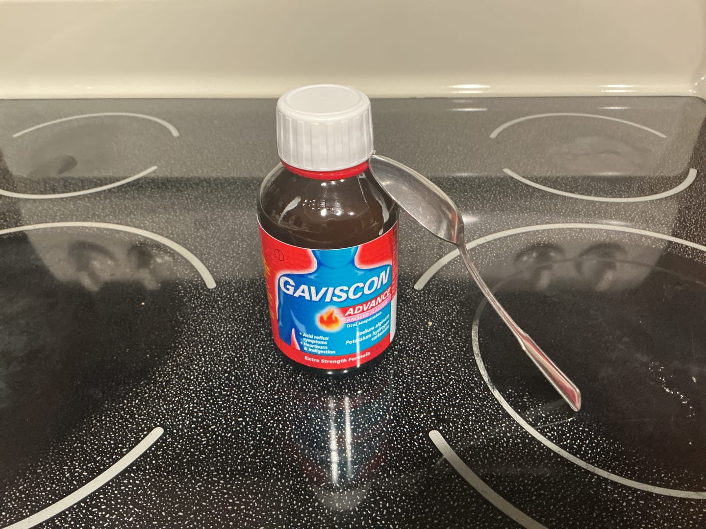Customer photo review of Gaviscon Advance Aniseed Flavour Oral Suspension, 250ml Twin Pack