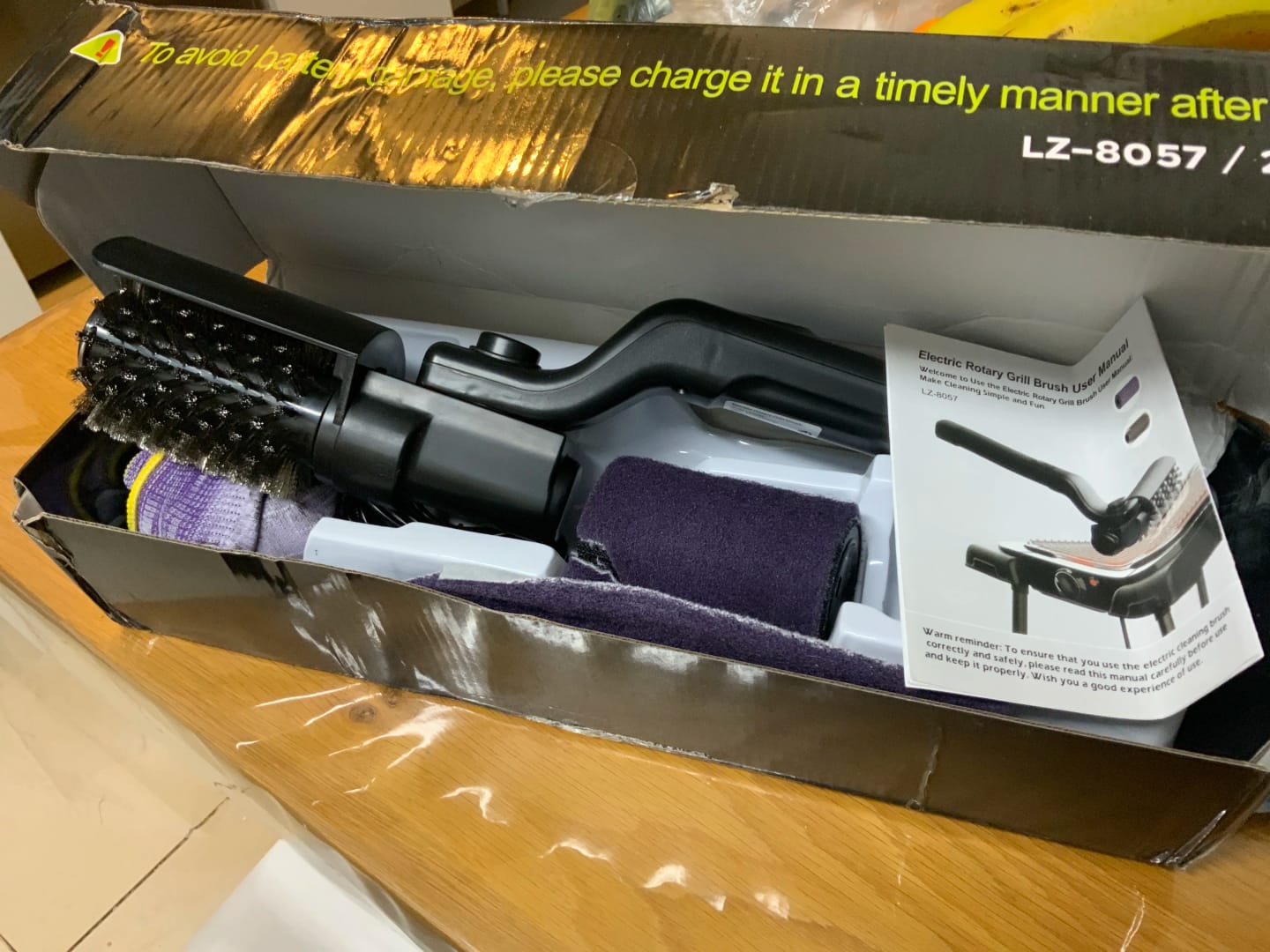 Customer photo review of GrillSpin Powered Grill Brush