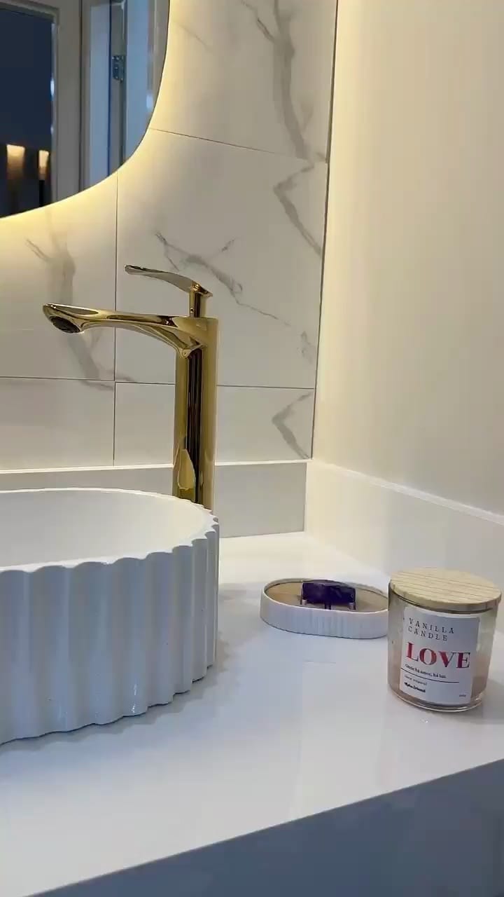 Customer photo review of Torneira Para Banheiro Gourmet Monocomando Aqua Lux