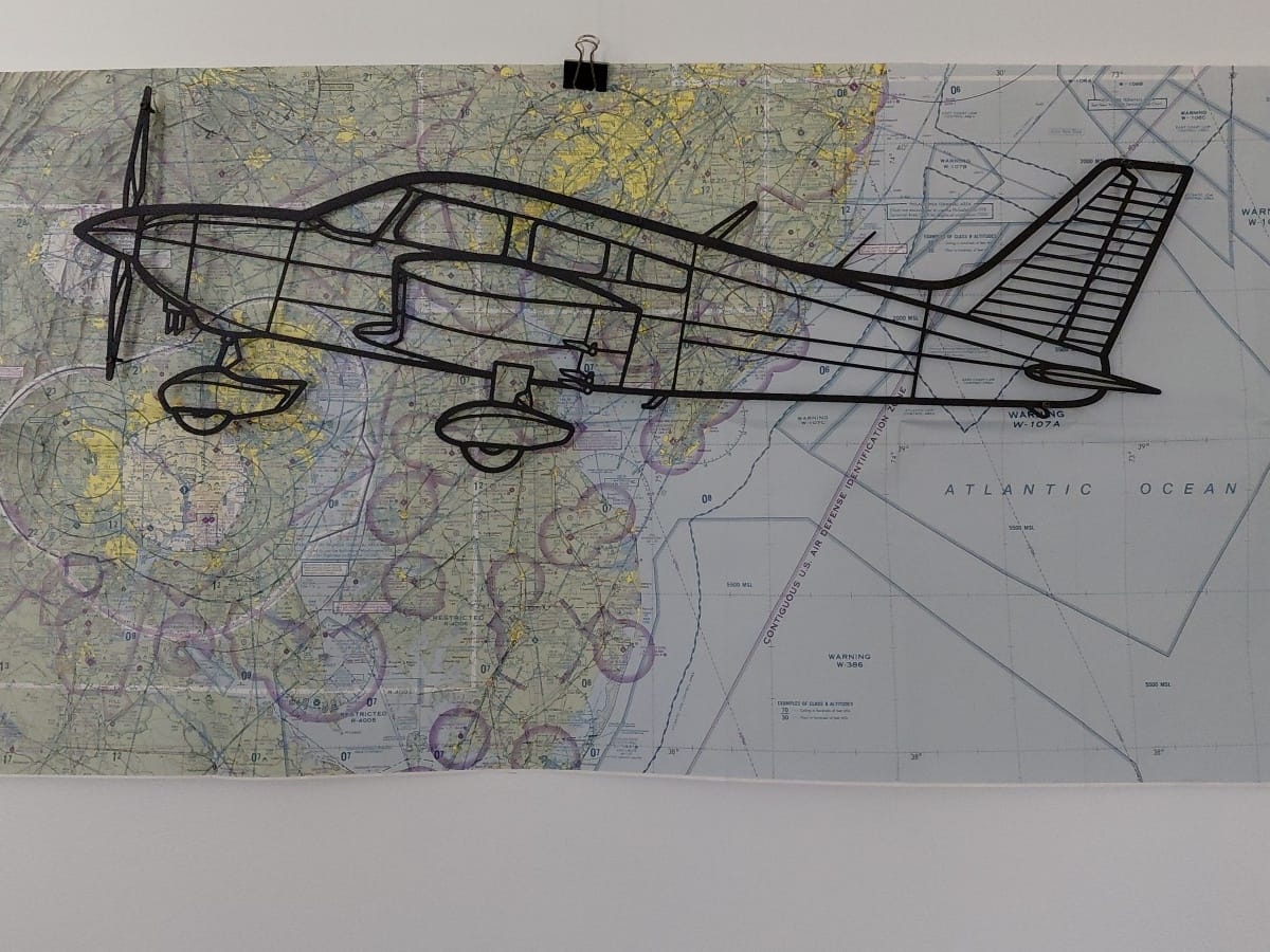 Customer photo review of PA-28-180 Cherokee Archer Silhouette Metal Wall Art