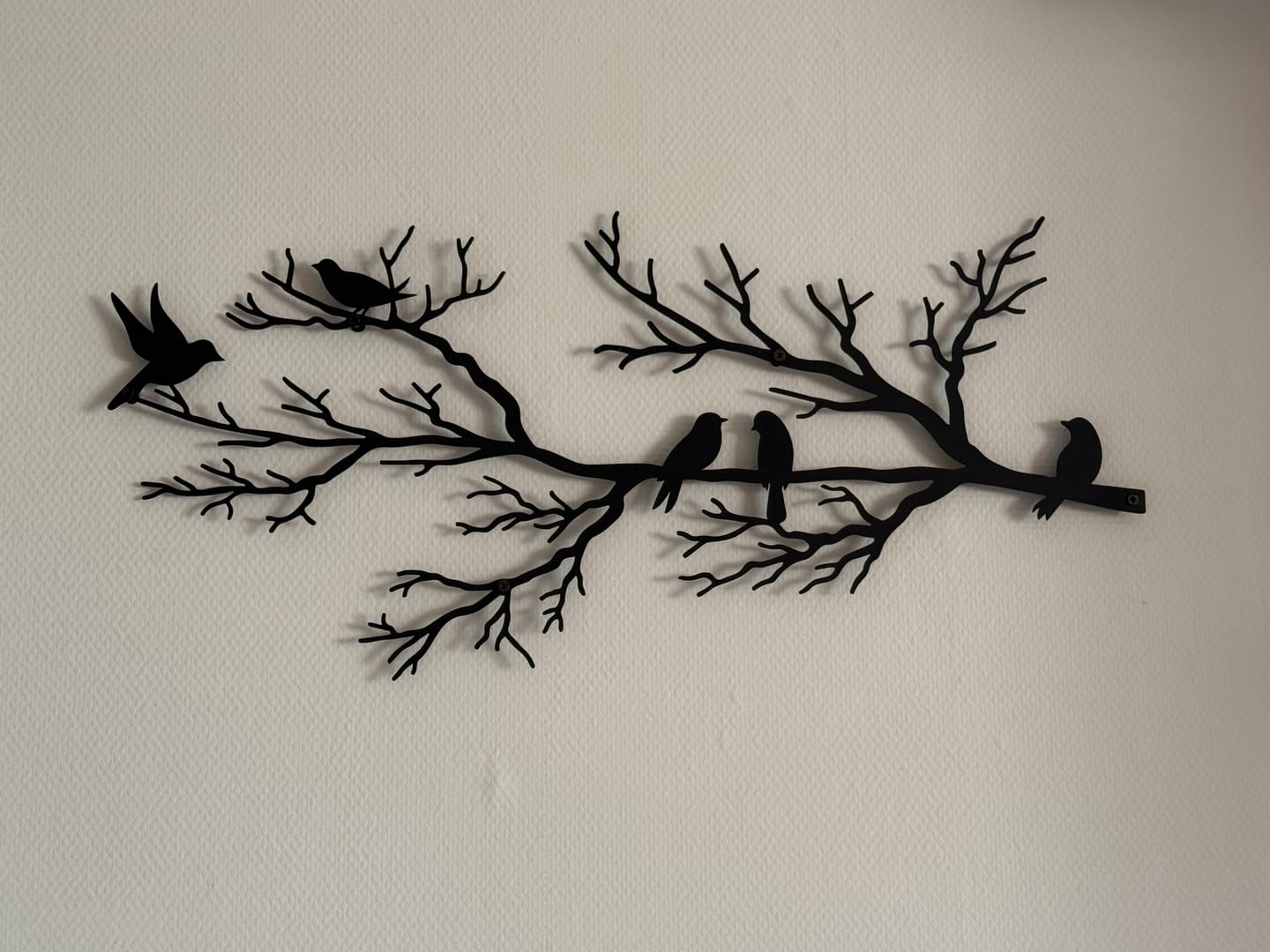 Customer photo review of Décoration murale en métal moderne - Oiseaux sur branche (V.02)