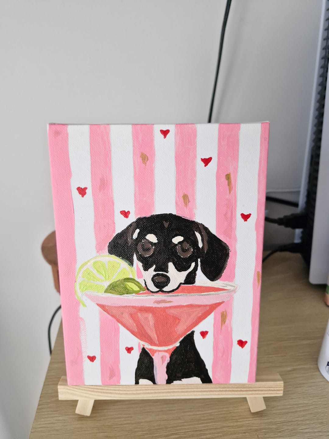 Customer photo review of 6 Mini Paintings - Pink Dachsund Set
