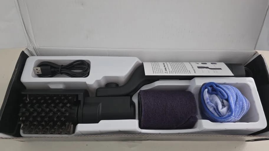Customer photo review of GrillSpin Powered Grill Brush