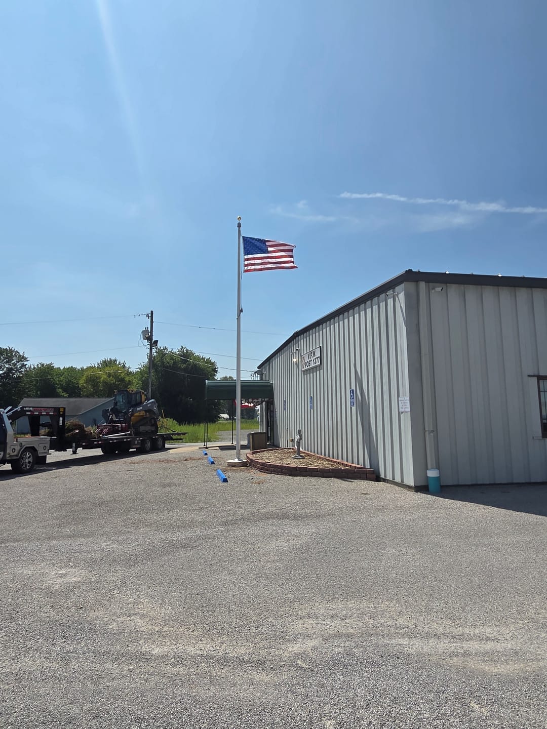 Customer photo review of 25 ft. Flagpole with Internal Cable Halyard Rated at 117 mph
