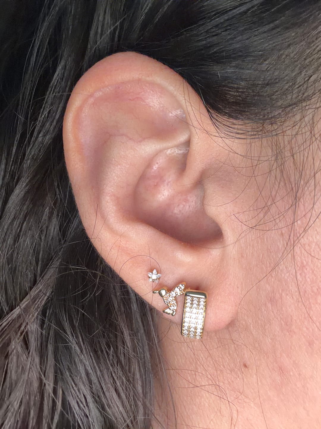 Customer photo review of Piercing Colibrí