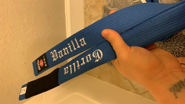 Customer photo review of Isami Blue Belt