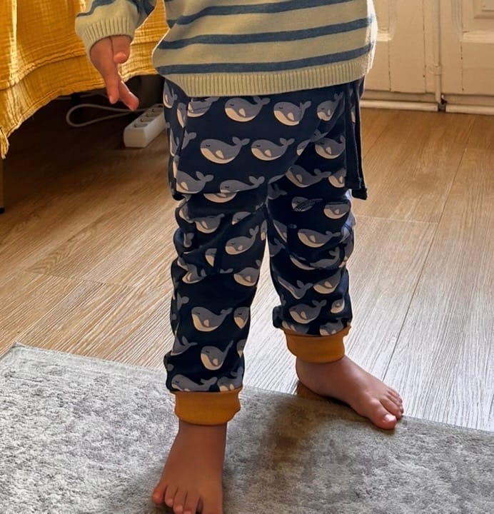 Customer photo review of Singing Whales Organic Comfy Joggers