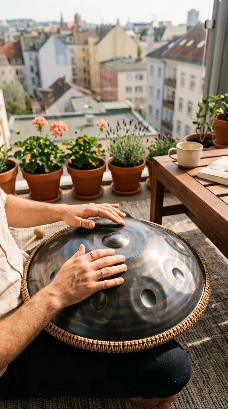 Customer photo review of Storm Series Handpan Drum – 432Hz/440Hz | Cosmoshandpan