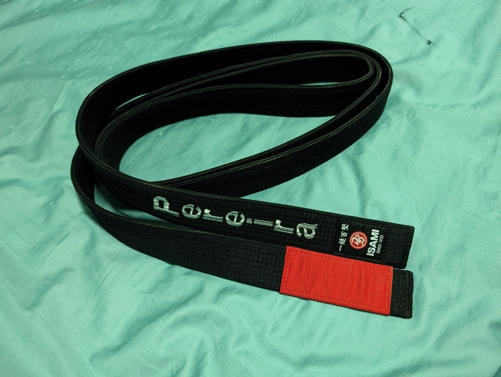 Customer photo review of Isami BJJ Black Belt Premium