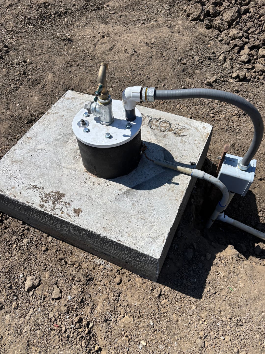 Customer photo review of WSP Series Plastic Well Seal - Single Drop Pipe