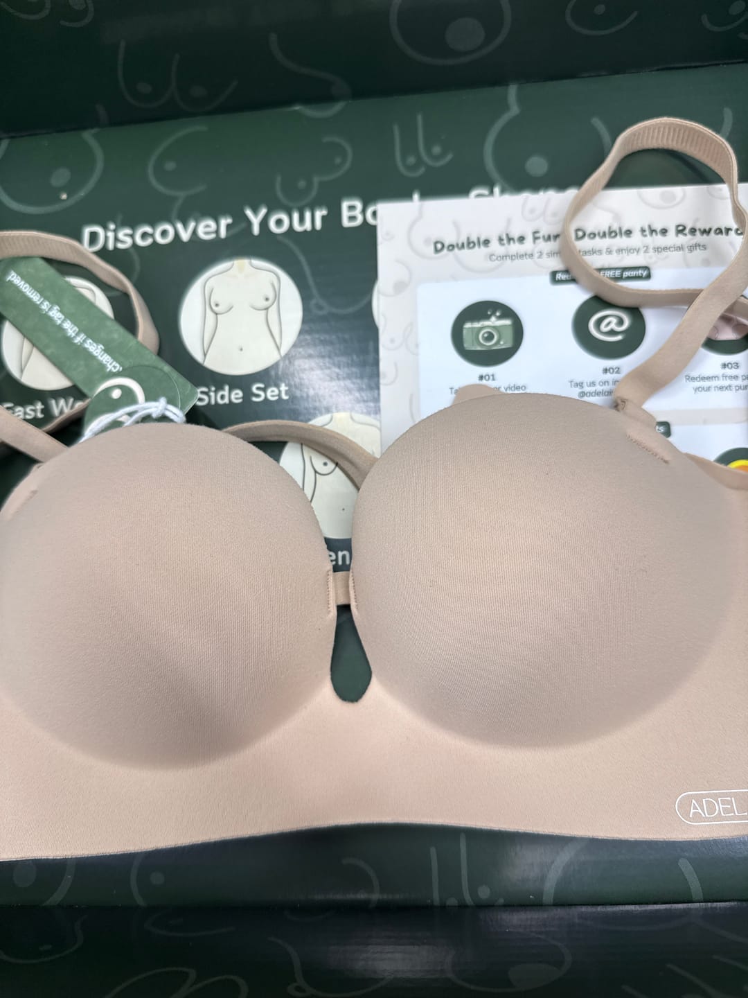 Customer photo review of Ultra Softie 3.0 Push Up & Seamless Multi-way Bra In Warm Skin