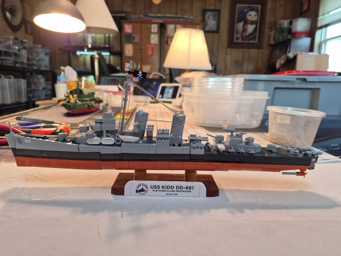 Customer photo review of COBI USS Kidd DD-661 Destroyer: Set #4866