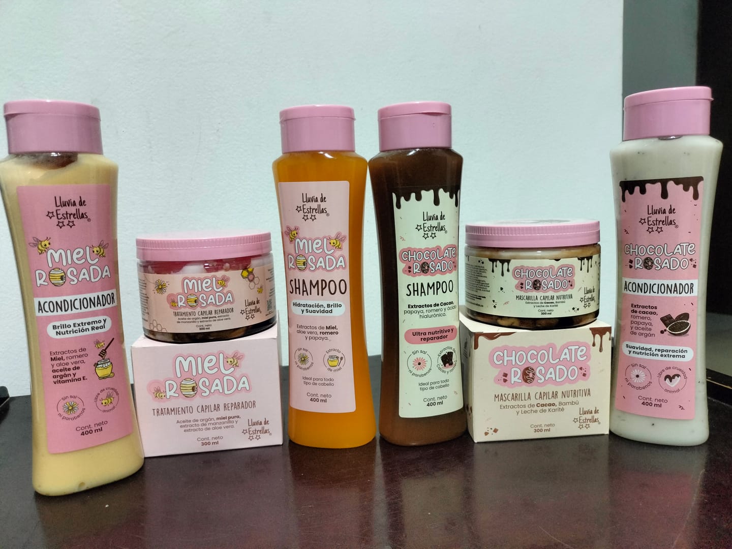 Customer photo review of MASCARILLA CAPILAR CHOCOLATE ROSADO