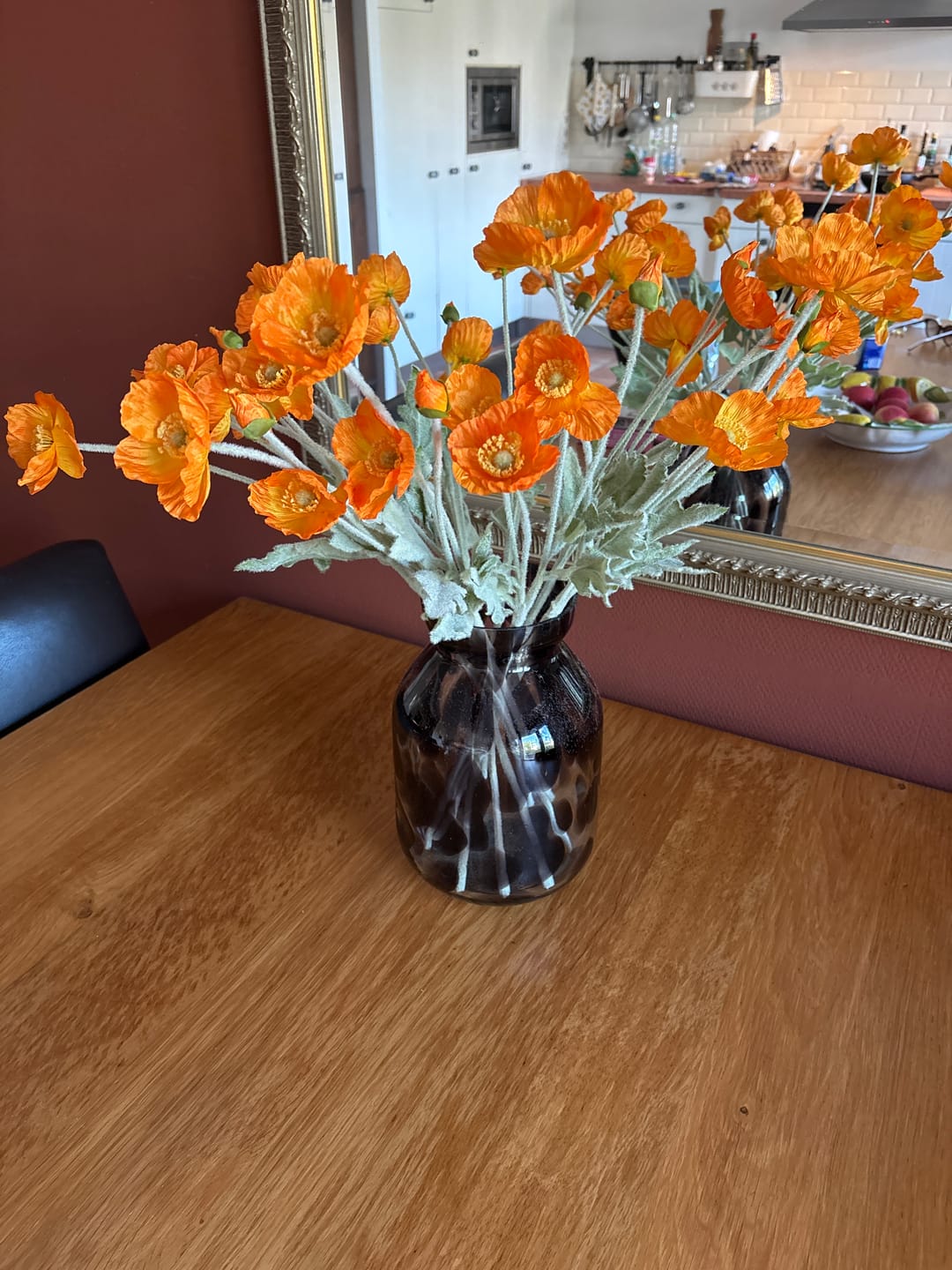 Customer photo review of Zijden Klaprozen - Licht oranje