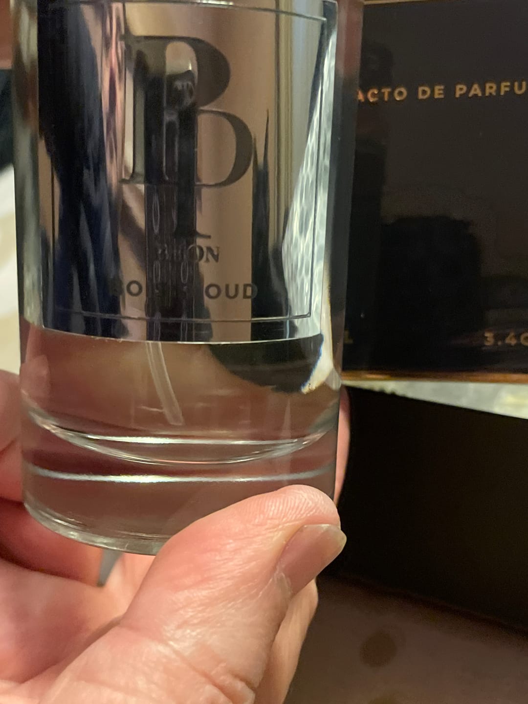 Customer photo review of BOIS D'OUD 100ML (INSPIRADO EN OUD WOOD)