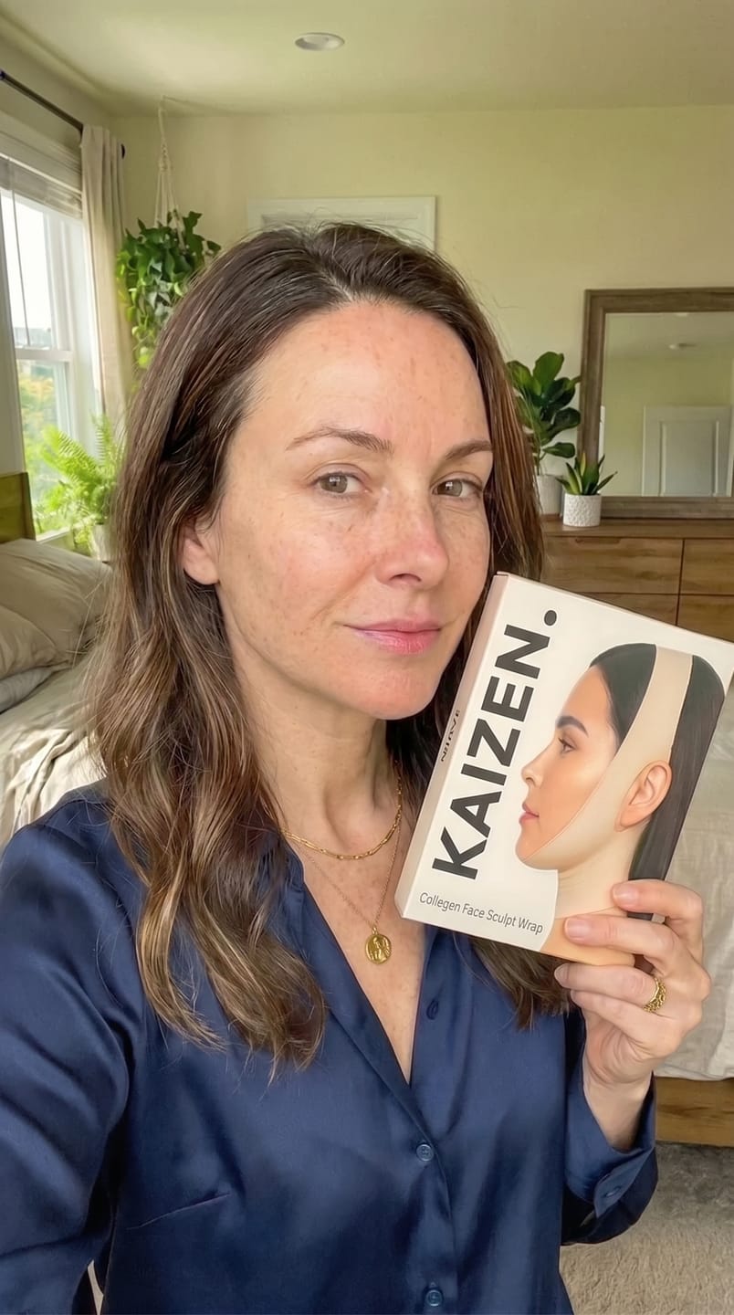 Customer photo review of Venda Escultora Facial de Colágeno  2x1