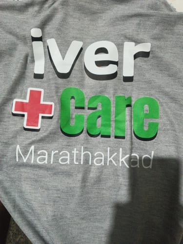 Customer photo review of Customized Polo T-Shirt With Your Company Logo | Brand Logo T-Shirt | PrintMine.in