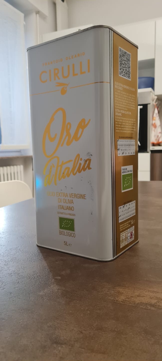 Customer photo review of 1 lattina di olio extravergine Biologico • 5 Litri