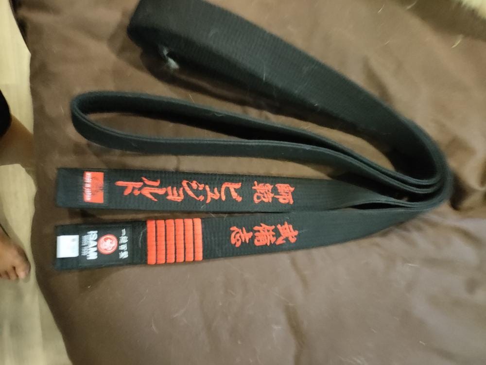 Customer photo review of Isami Karate Black Belt Premium