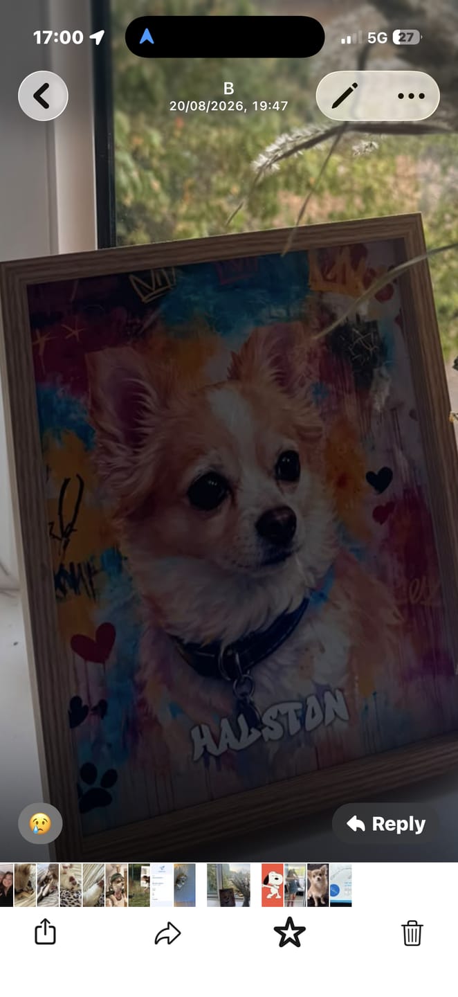 Customer photo review of Graffiti -  Personalised Poster