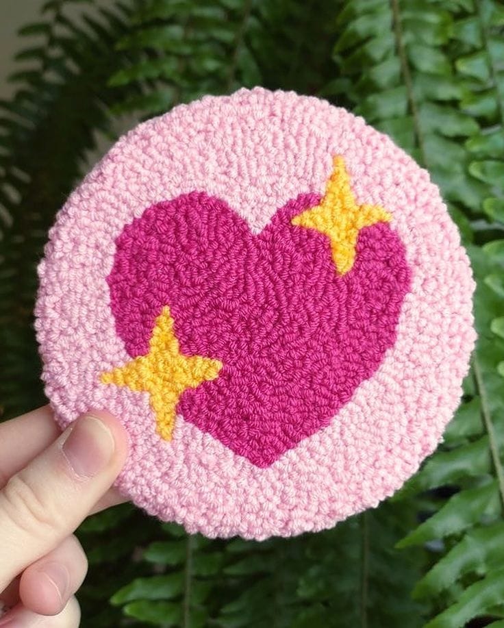 Customer photo review of Guía Bordado Ruso (Punch Needle) desde cero + 5 regalos