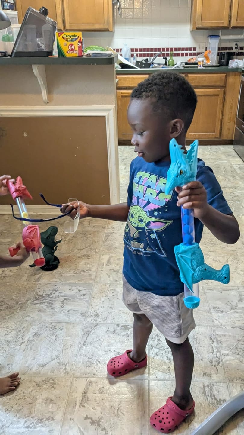 Customer photo review of DinoBlast™ - Interactive Shooting Target Game