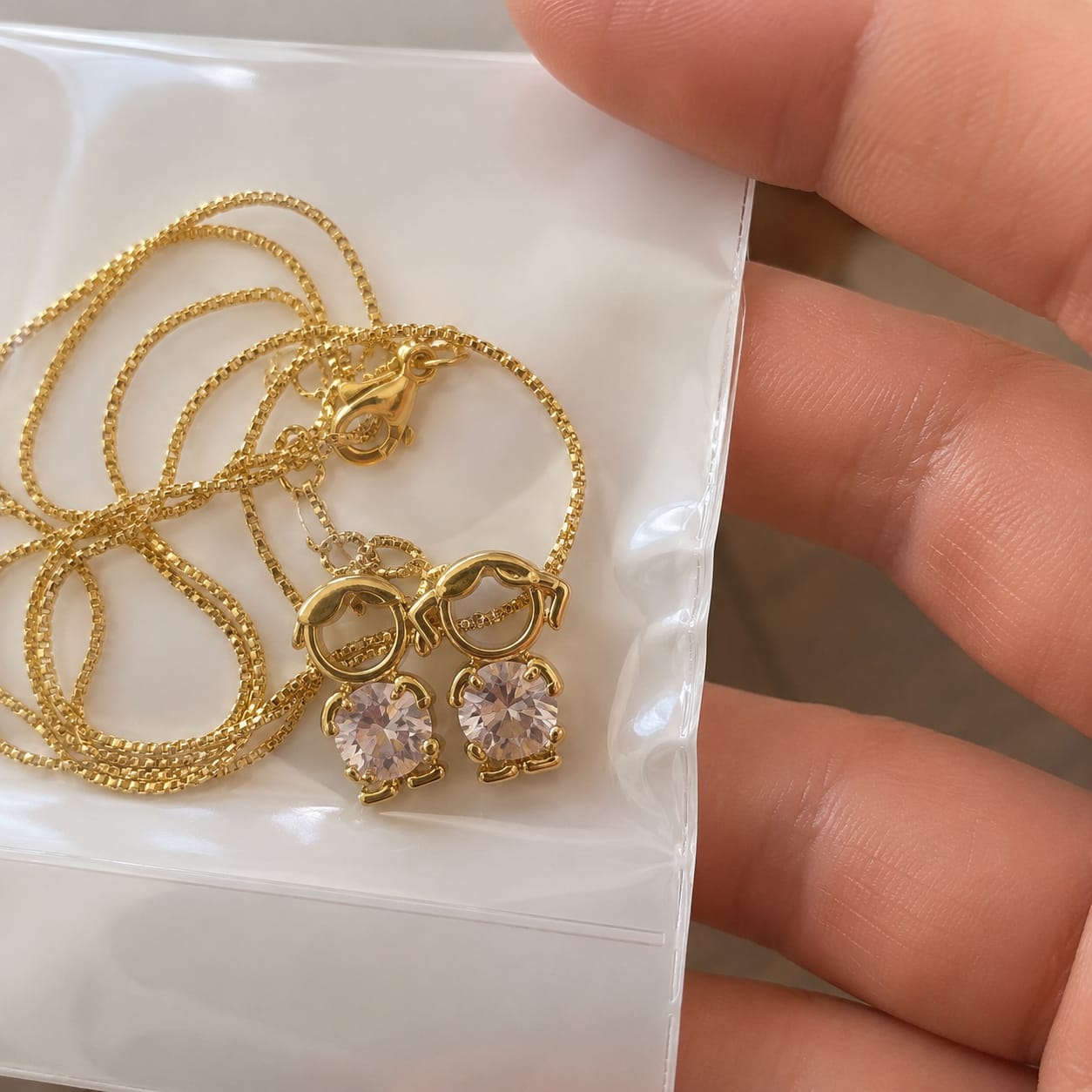 Customer photo review of Collier Personnalisé pour Maman