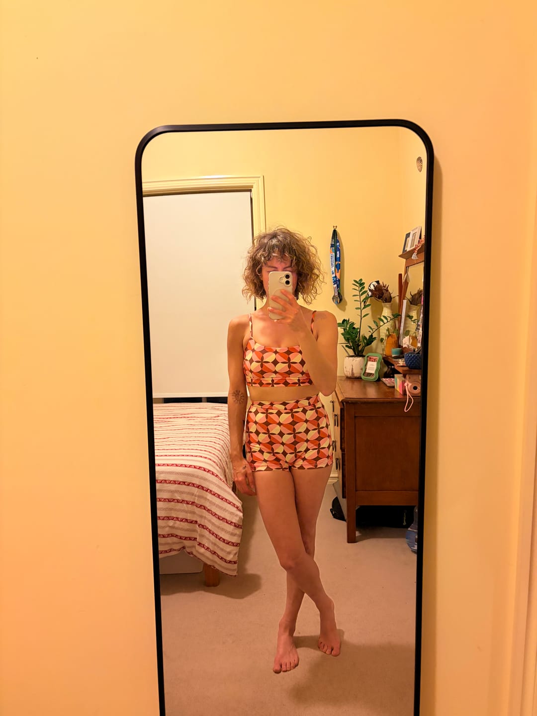 Customer photo review of Frankie Crop Bralette - Sunburst