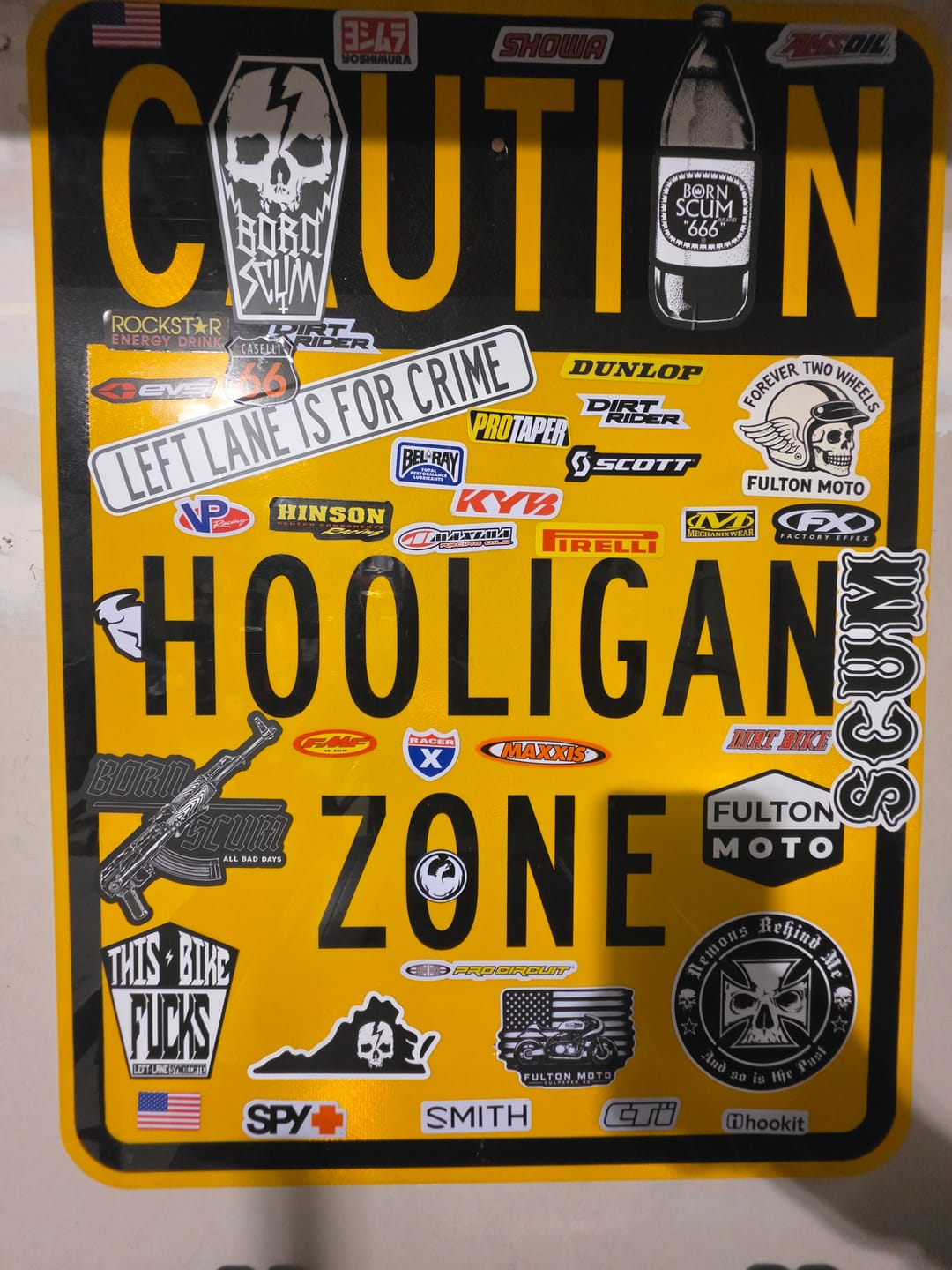 Customer photo review of SKULL LOGO STATE STICKERS