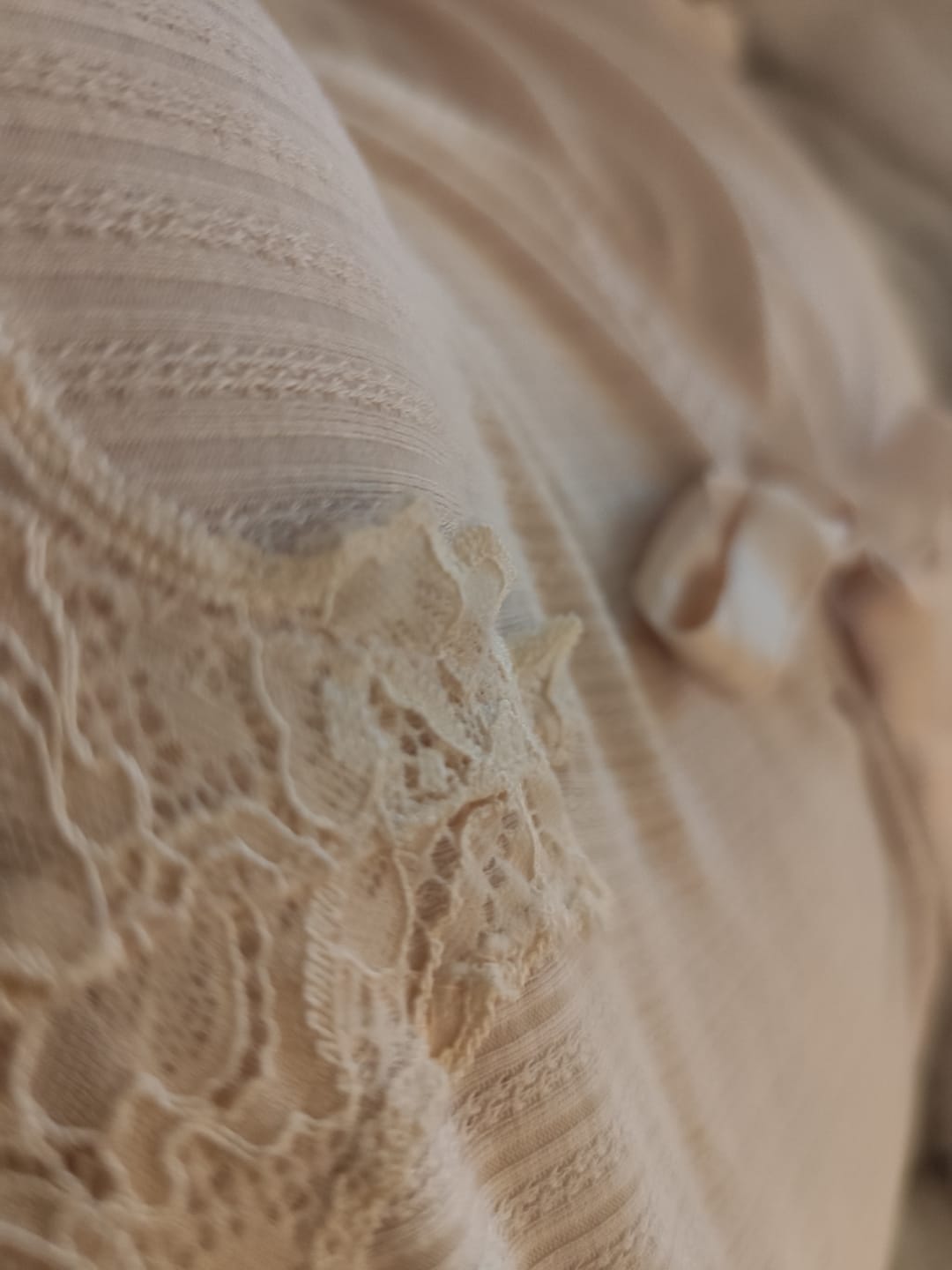 Customer photo review of סט בייבידול ריב דק  בשילוב תחרה וסאטן