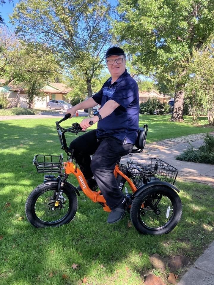 Customer photo review of Eskute® T300 Pro Folding Electric Trike with One-Button Reverse