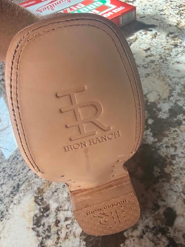 Customer photo review of Cowboy Boot Light Brown Pirarucu