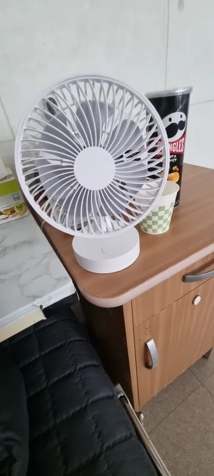Customer photo review of USB Desktop Fan with Four Speeds and 5V Power for Table Use