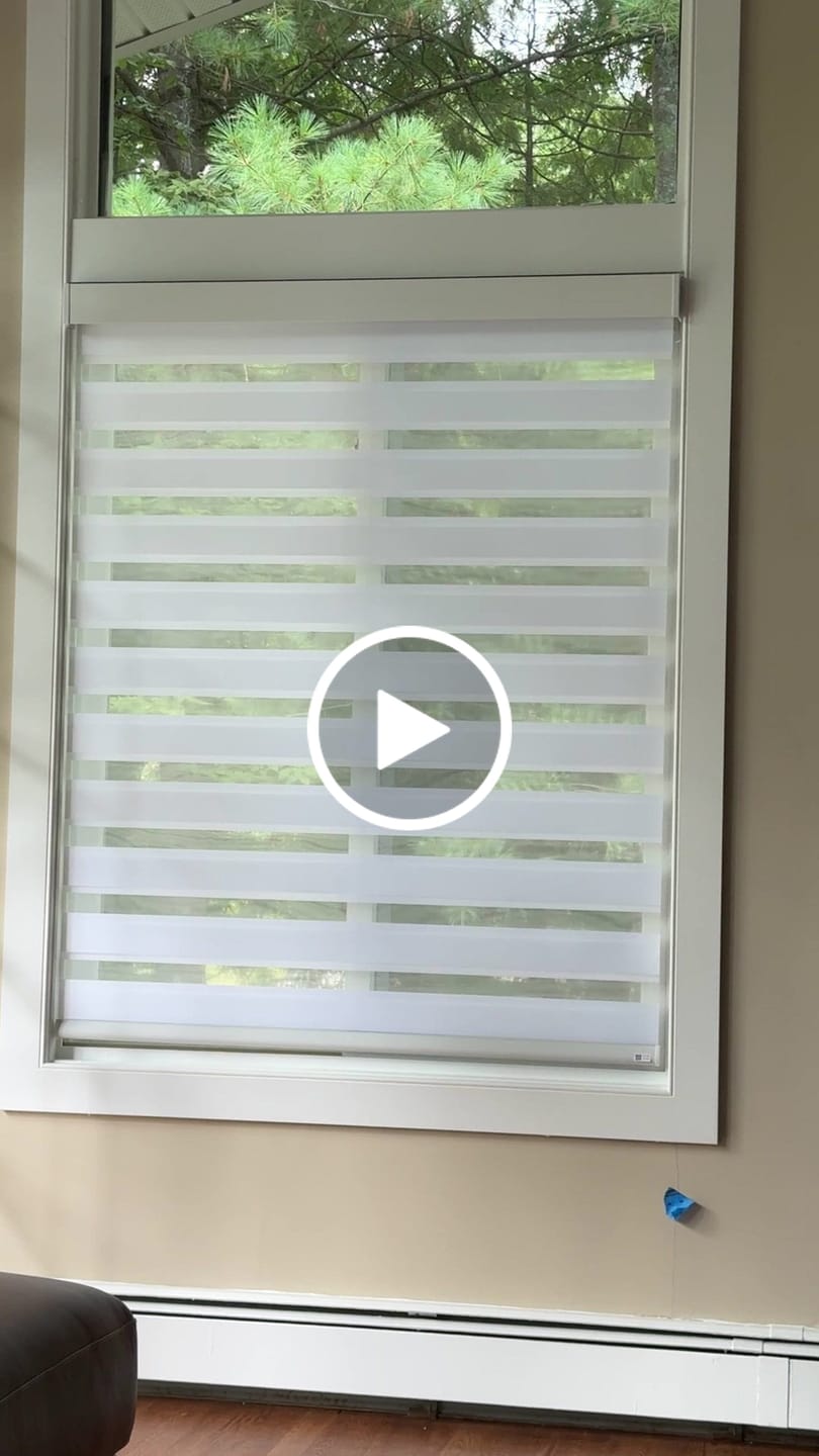 Customer video review of Bringnox Motorized Blinds Zebra Fabric Swatch