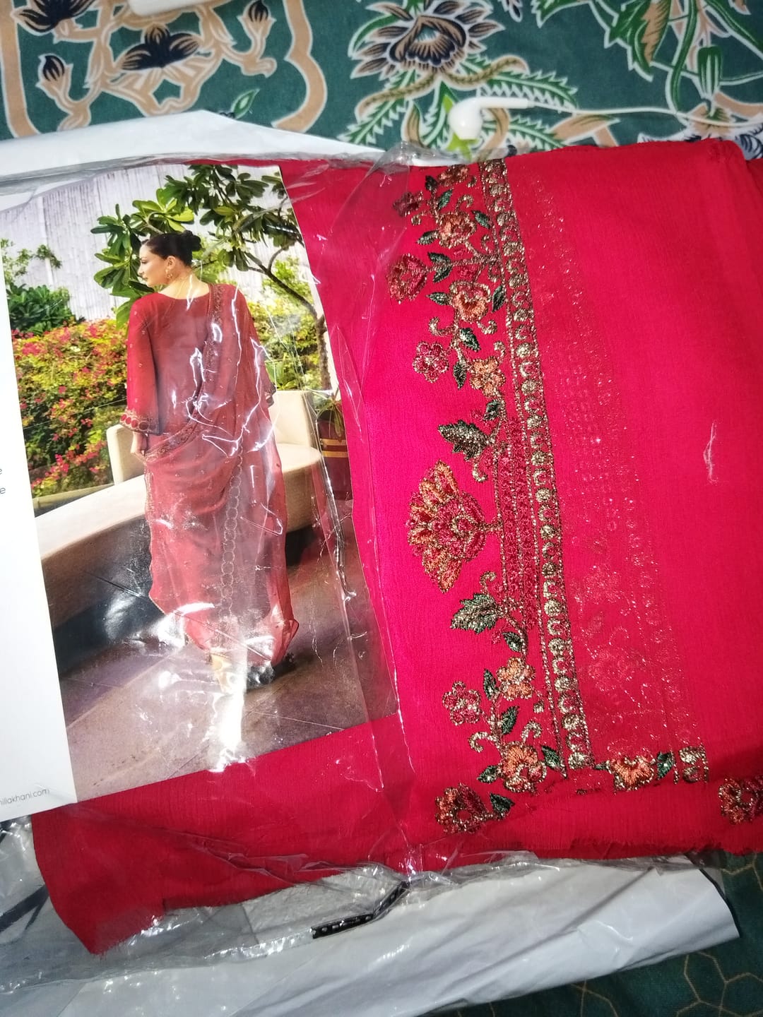 Customer photo review of Amora - Luminara Chiffon Unstitched