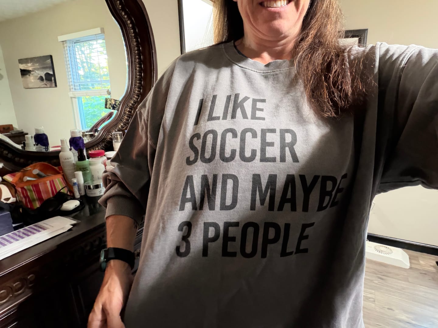 Customer photo review of I Like Soccer And Maybe 3 People