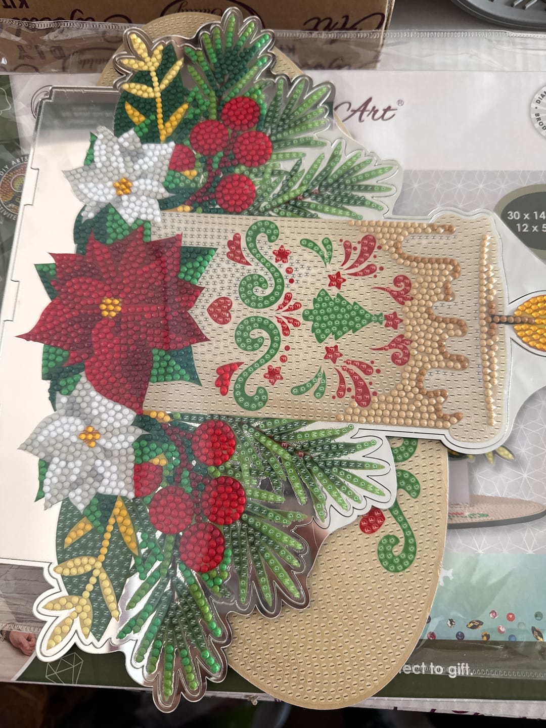 Customer photo review of Christmas Crystal Art Mystery Box