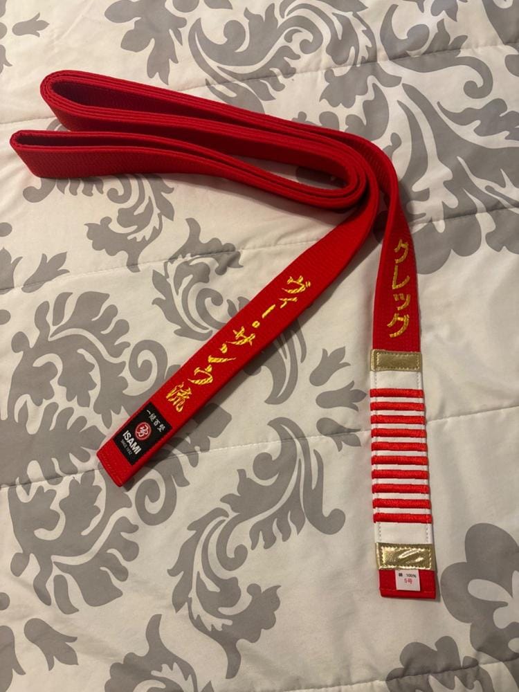 Customer photo review of Isami Red Belt