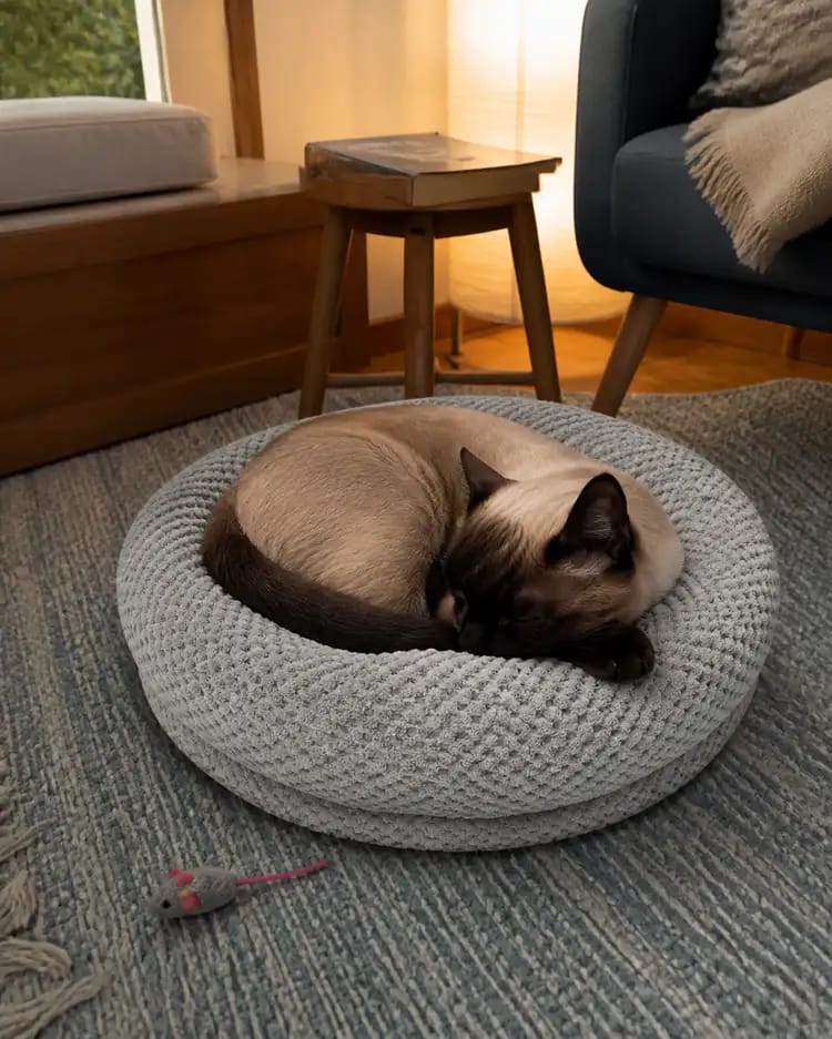 Customer photo review of PlushNest Orthopedic Pet Bed