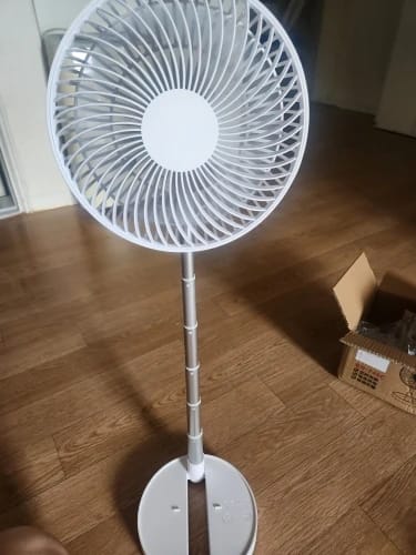 Customer photo review of Foldable USB Rechargeable Fan with Four Speeds and Timer