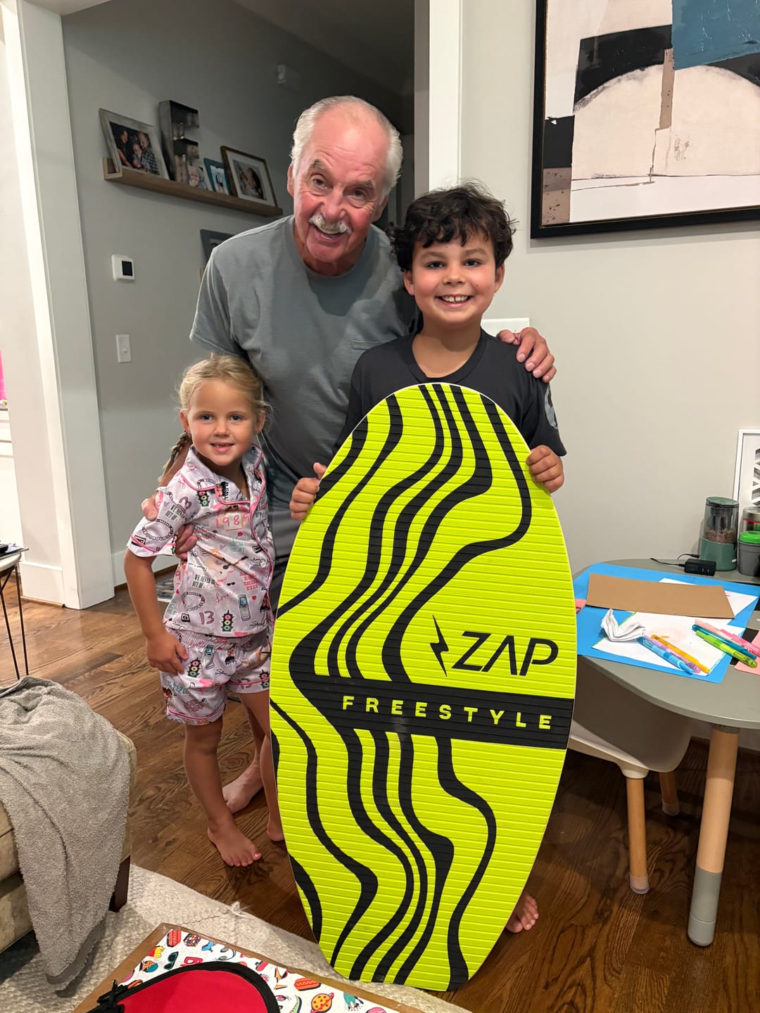 Customer photo review of Zap Freestyle 43" Skimboard - 2026