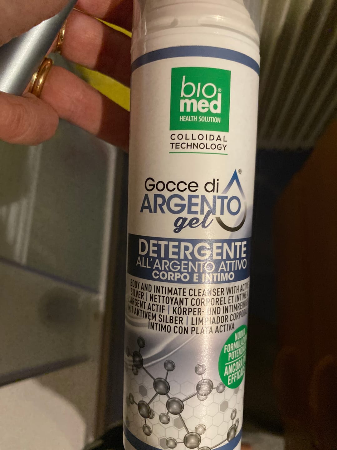 Customer photo review of Gel detergente corpo e intimo - Argento attivo - 200 ml