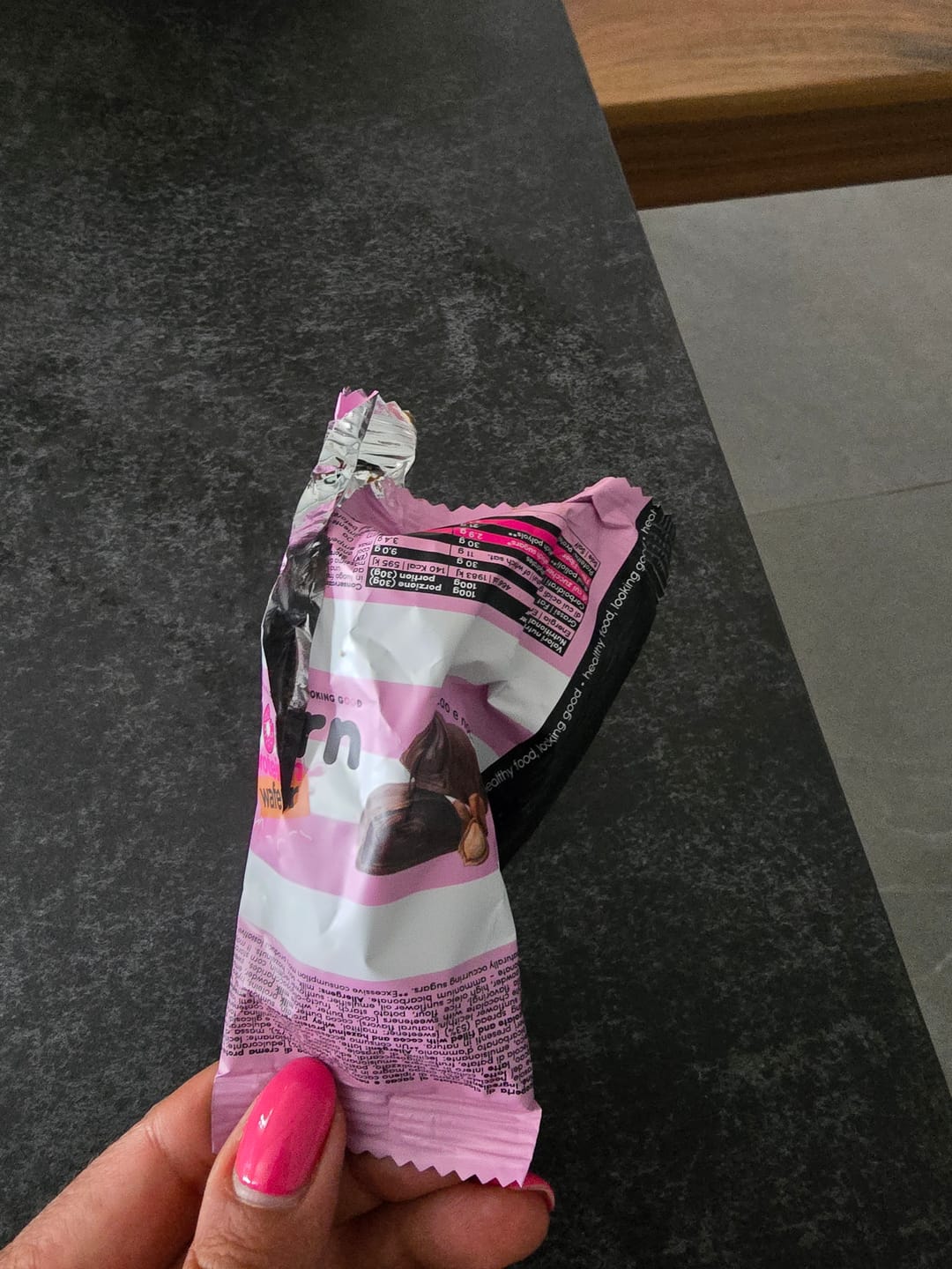 Customer photo review of Wafer proteico ripieno senza zuccheri 30g