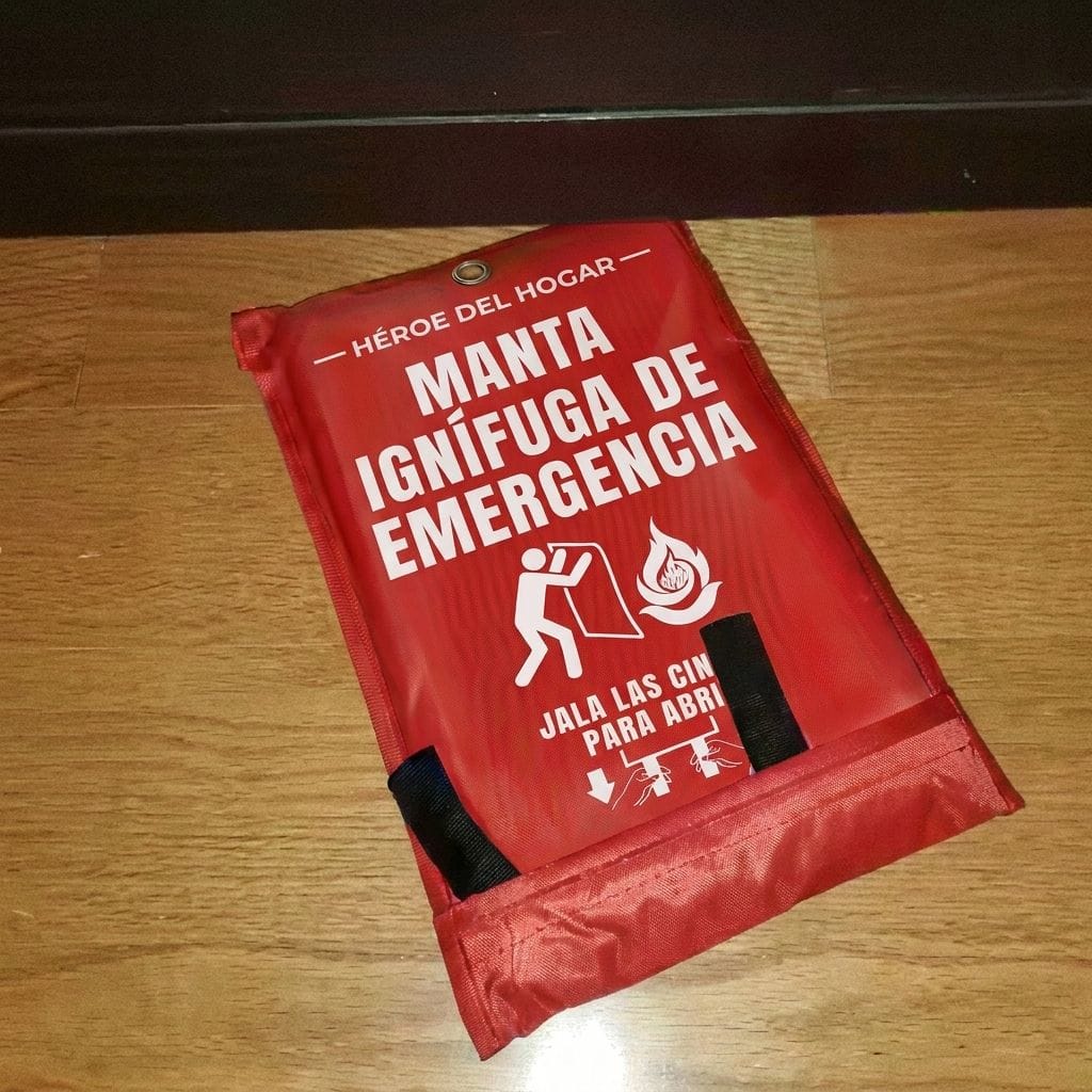 Customer photo review of Manta Ignífuga de Emergencia