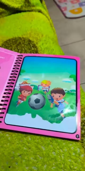 Customer photo review of AquaReveal™ – Reusable Magic Water Colouring Book