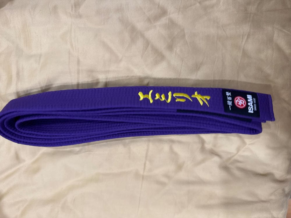 Customer photo review of Isami Purple Belt