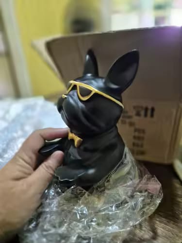 Customer photo review of Statue Décoration Intérieure Bouledogue – Figurine Design avec Plateau Vide-Poches