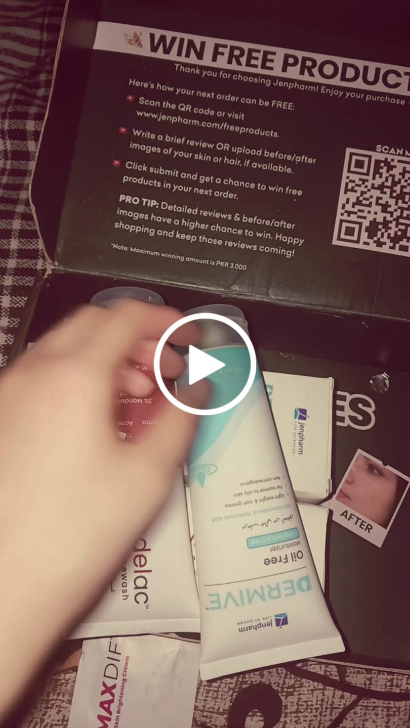 Customer video review of MandelAC Facewash
